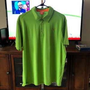 Puma golf shirt.  Large.  Bright green.